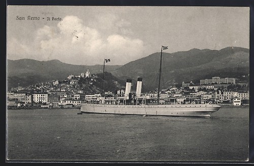 Sanremo porto cartolina - il,