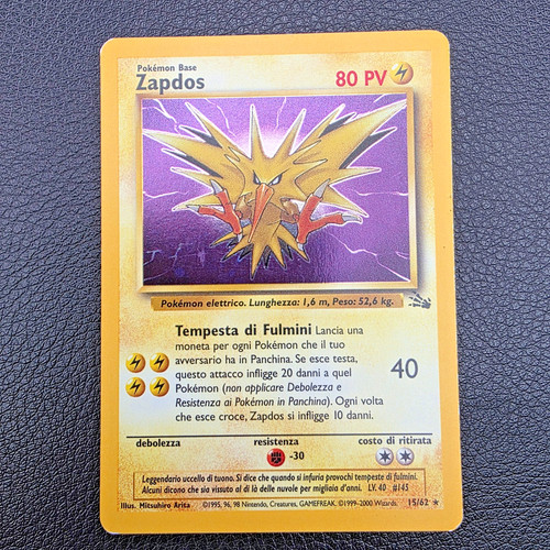 Pokemon zapdos fossil - zapdos,