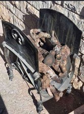 PORTA LEGNA ARTIGIANALE CON RUOTE