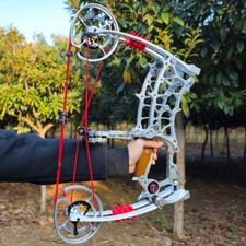 Arco composto 22" 30-75lb sfera acciaio asse corto lasciata fuori 80% tiro con l'arco caccia RH LH