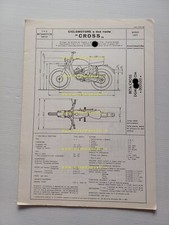 Beta 50 Cross 1971 scheda omologazione DGM Facsimile Motorizz. originale