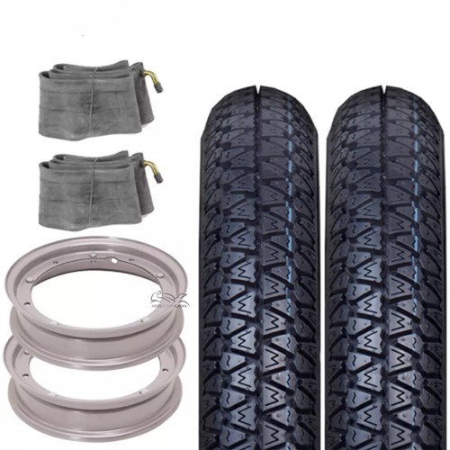 Kit ruote complete - 2, gomma