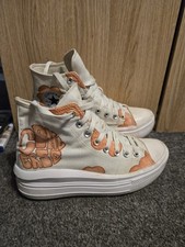 Converse Chuck Taylor All-star High Tops vernice personalizzata taglia 6,5 Regno Unito