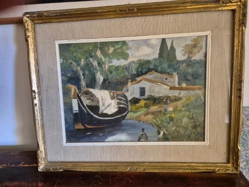 Dipinto olio epoca - a,