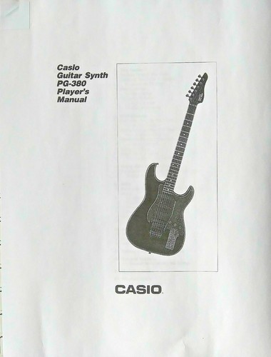 Casio 380 sintetizzatore - pg-380,