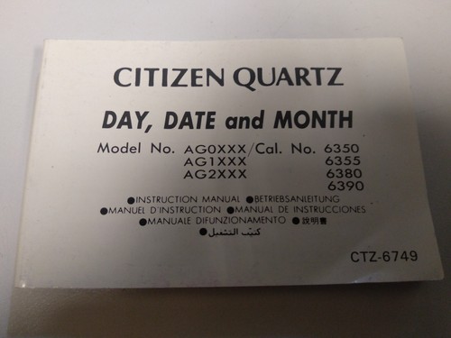 Manuale istruzioni citizen - istruzioni,