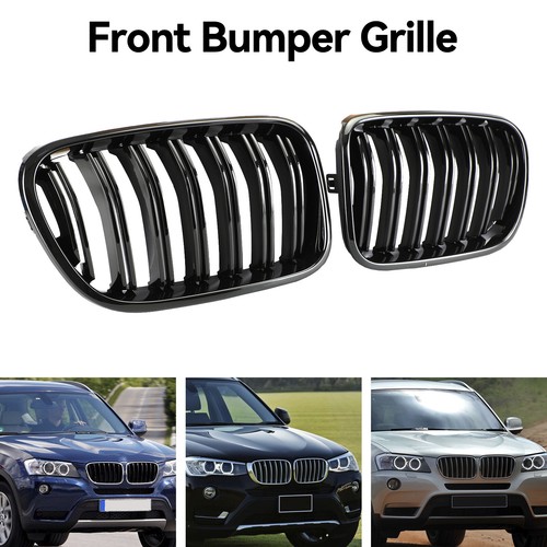 Gloss black front bumper - front,