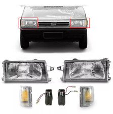 2 X FANALI + FARI PROIETTORI FANALINI FRECCE ANTERIORI PER FIAT FIORINO 1991 -