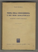 Teoria della concorrenza e dei beni immateriali. Istituzioni di diritto indus...