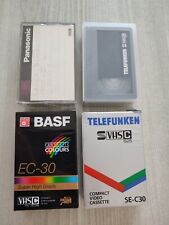Lotto 4 Videocassette VHS-C Di Cui 2 Nuove Sigillate - Basf Telefunken 