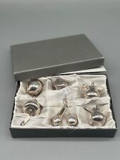 SET DI 6 SEGNAPOSTO ARGENTO FORMA FRUTTA