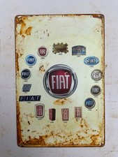Insegna in metallo, Fiat Loghi