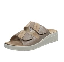 Grunland Dida - Ciabatte In Suede Con Strappi Beige - Donna Scarpe Ciabatte