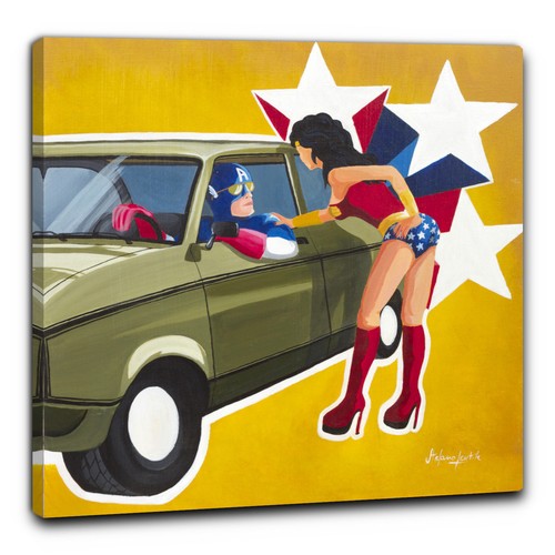 Nerdart quadro wonder whore - nerdart,