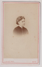 CDV Krier à Metz - Portrait de femme - Vintage albumen print c.1872