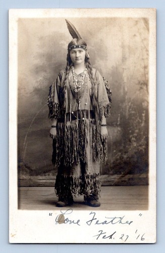 Rppc 1916 piuma - "piuma, solitaria"