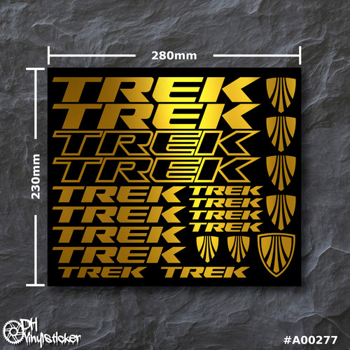 Set adesivi trek oro - set,