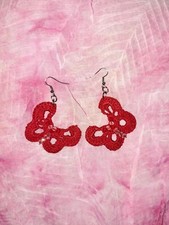 Orecchini Rossi Con Perline A