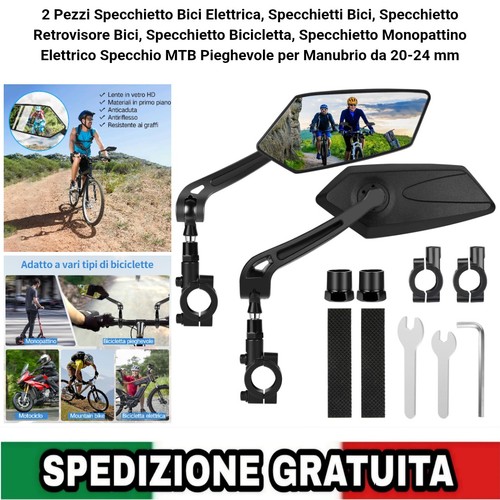 Specchietti bici elettrica - specchietti,