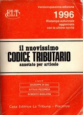 Libro Il nuovissimo codice tributario annotato. ELT. 1996. Raro. 2464 pagine.