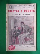 ROMANTICA ECONOMICA - N° 118 - COLETTA E RENATA - DUBUT DE LAFOREST - SONZOGNO