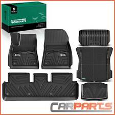 3x Tappetini IN Gomma per Auto Rosso Anteriore TPE Tesla Model 3 5YJ3