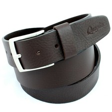 Cintura in Pelle da Uomo Marrone Taglie Forti Extra Lunga Cuoio Made Italy 4 cm