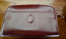 Beauty Case Vintage Cartier - Must de Cartier Paris - Pelle Bordeaux