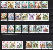REPUBBLICA 1980 Castelli d'Italia - Serie ordinaria USATA + 4 DOPPI