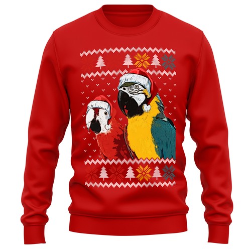 Felpa pappagallo natale - felpa,