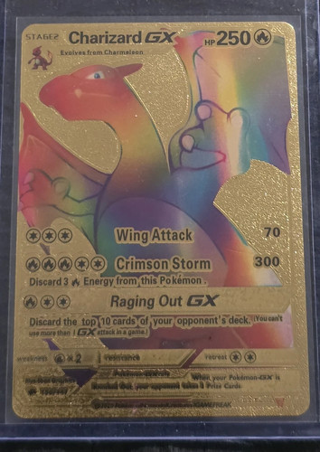 Pokémon charizard gold - gx,
