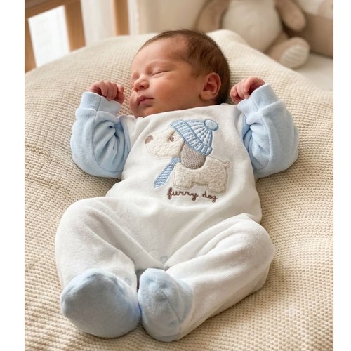 Tutina neonato ciniglia ellepi - neonato,