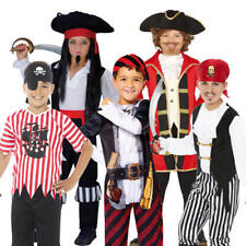 Costume pirata ragazzo bambino libro giorno vestito fantasia bambini caraibico alto mare vestito