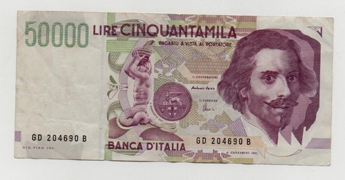 Italy 50000 lire - 1992, pick
