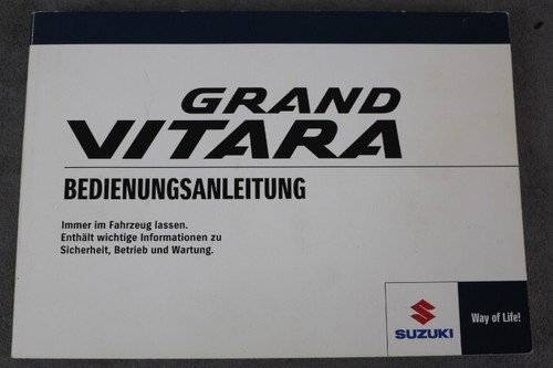 Suzuki grand vitara manuale - suzuki, di
