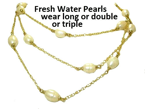 Perle acqua dolce collana - mx,