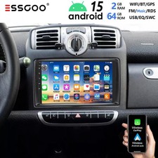 Per Smart Fortwo 451 2005-10 64G Android 15 Autoradio Apple Carplay GPS Navi RDS