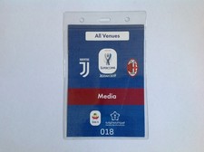 PASS FINALE SUPERCOPPA DI LEGA ITALIANA JUVENTUS/MILAN 16/01/2019 JEDDAH 2019