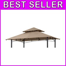 Beige Grill Gazebo Canopy - UV