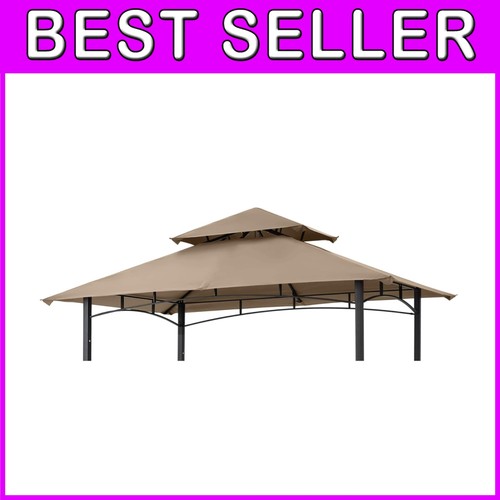 Beige grill gazebo - grill,