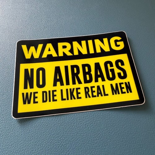 Adesivo warning airbag we - adesivo,