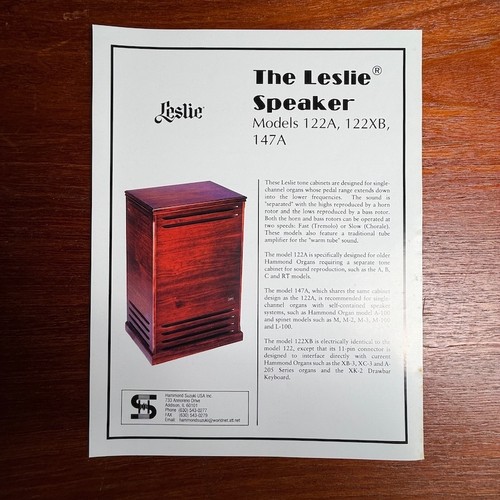Vintage leslie speakers models - speakers,