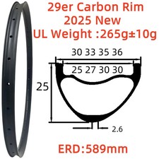 Cerchi in carbonio 29ER 25mm