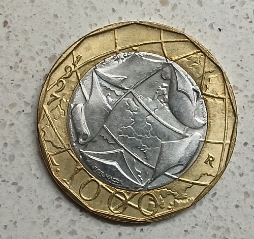 Moneta 1000 lire - lire, con
