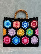 Borse donna lavorate a uncinetto. Borsa GRANNY. Fatta a mano. Borsa donna.