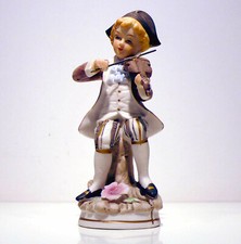 Statuetta violinista musico porcellana Capodimonte vintage anni '60 v168