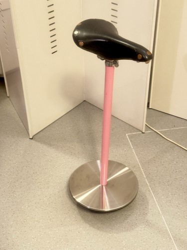 Tabouret sella métal rose - tabouret,