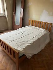 Regalo Letto di Legno 1 piazza e mezzo con rete e materasso