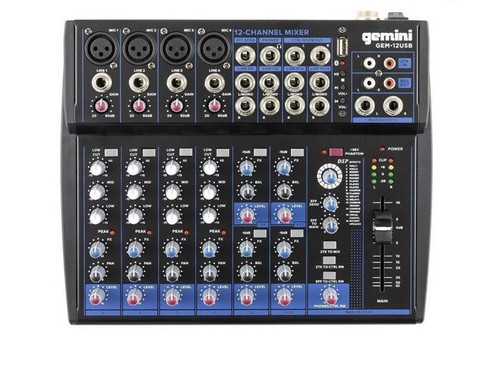 Gemini gem 12usb mixer usb - gemini,