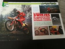 1978 SWM 125 MOTOCROSS FUORISTRADA PRESTAZIONI CARATTERISTICHE VINTAGE ARTICOLO